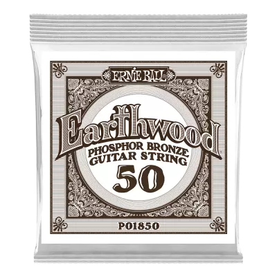 Ernie Ball - Corde simple Earthwood Phosphor Bronze - .050w