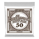 Ernie Ball - Corde simple Earthwood Phosphor Bronze - .050w