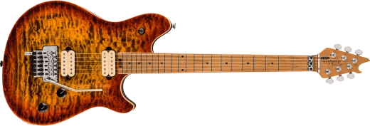 EVH - Wolfgang Special QM, touche en érable cuit - Tiger Eye Glow