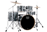 Mapex - Venus Batterie 5 pièces (22", 10", 12", 16", grosse caisse) avec cymbales et accessoires - Bleu acier métallisé