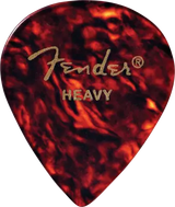 Fender - Médiators en celluloïd forme 551, lot de 12, épais - Écaille de tortue