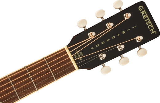 Gretsch Guitars - Jim Dandy Concert Acoustic Guitar, Walnut Fingerboard with Aged White Pickguard - Frontier Stain