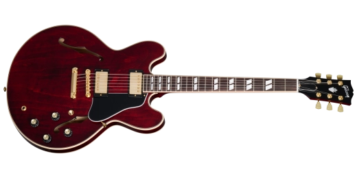 Gibson - Guitare électrique ES-345 avec accastillage doré - Rouge vin