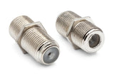 Hosa - 75-Ohm F Coupler to Same, 2 Pieces