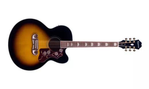 Epiphone - J-200 EC Studio Acoustique/Électrique - Vintage Sunburst