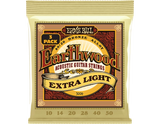 Cordes pour guitare acoustique Ernie Ball Earthwood 80/20 Bronze, calibre 10-50, lot de 3