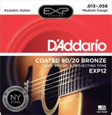 D'Addario - EXP12 - 80/20 Revêtement Bronze MEDIUM 13-56