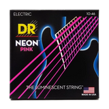 DR Strings - Cordes électriques rose fluo - Medium 10-46