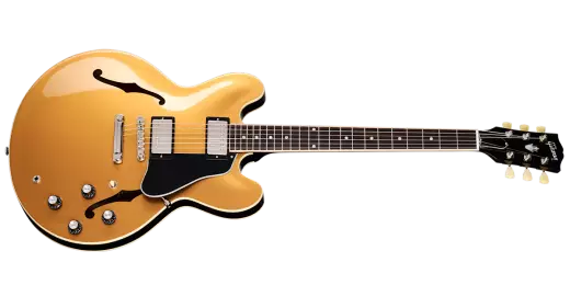 Gibson - ES-335 Electric Guitar with Hardshell Case - Goldtop