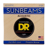 DR Strings - Cordes acoustiques Sunbeam Phos Bronze - Medium 12-54