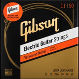 Gibson - Cordes pour guitare électrique Flatwound - Ultra Light 11-50