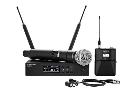 Shure - QLXD124/85 Handheld and Lavalier Combo Wireless Mic System (G50 Band)