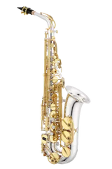 Jupiter - JAS1100SGQ 1100 Series Alto Saxophone with Case - Silver-Plated with Gold Keys
