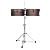 Latin Percussion - 60th Anniversary 14 and 15 Timbales - Rustic Bronze