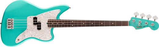 Fender - Basse Jaguar Mark Hoppus en édition limitée, touche en palissandre et housse - Vert mousse de mer