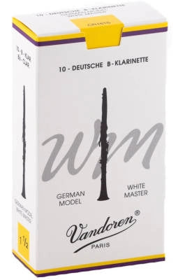 Anches de clarinette en si bémol Vandoren - White Master (10/boîte) - 1,5
