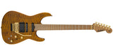 Jackson Guitars - USA Signature Phil Collen PC1 Satin Stain, touche en érable flammé caramélisé - Ambre transparent satiné