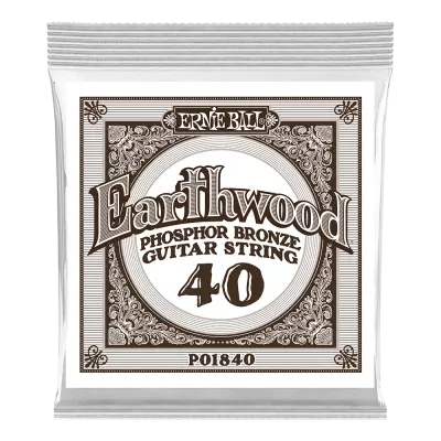 Ernie Ball - Corde simple Earthwood Phosphor Bronze - .040w