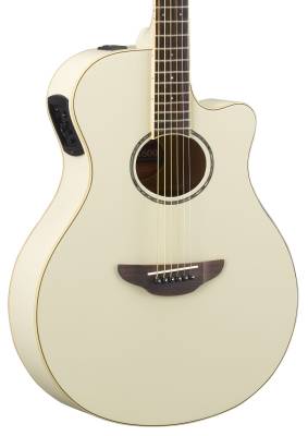 Yamaha - Guitare électro-acoustique APX600 - Blanc vintage