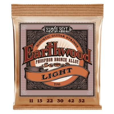 Cordes pour guitare acoustique Ernie Ball Earthwood Light Phosphor Bronze