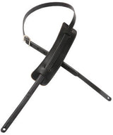 Levys - 5/8 50s Style Leather Guitar Strap - Black