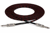 Hosa - 18 Cloth Guitar Cable - Black/Red