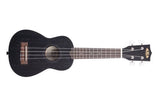 Kala - Satin Mahogany Soprano Ukulele - Black