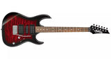 Ibanez - Guitare électrique Gio GRX70QA - Rouge éclatant transparent