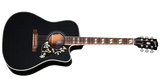 Gibson - Hummingbird Standard EC Acoustic/Electric Guitar with Hardshell Case - Ebony