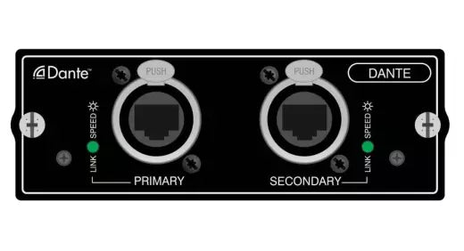 Carte d'extension Dante Soundcraft pour consoles de mixage de la série Si