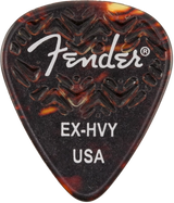 Fender - 351 Shape Wavelength Celluloid Picks, 6-Pack - X-Heavy, Tortoise Shell