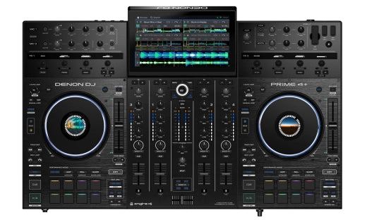 Denon - Contrôleur DJ autonome à 4 platines PRIME 4+ avec WI-FI