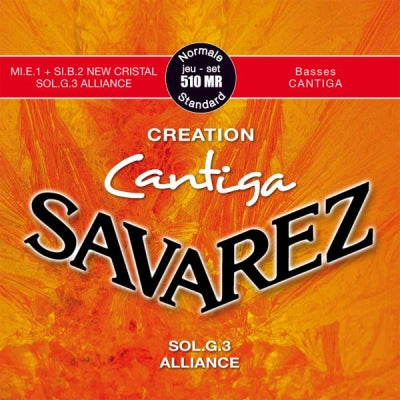 Savarez - Jeu de cordes classiques 510MR Creation Cantiga Tension normale