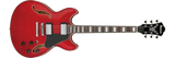 Ibanez - Guitare électrique à corps creux 6 cordes AS Artcore - Rouge cerise transparent