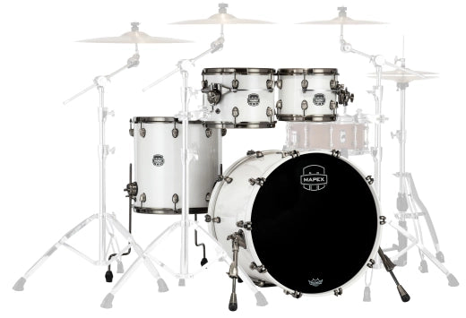 Mapex - Saturn Evolution 4-Piece Shell Pack (22,10,12,16) - Polar White