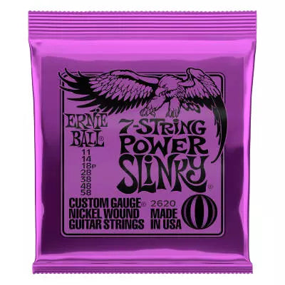 Ernie Ball - Cordes électriques 7 cordes Power Slinky 11-58