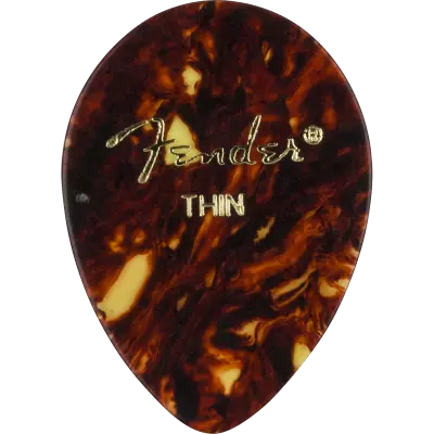 Fender - Classic Celluloid Pick, 354 Shape - Thin (12 Pack)