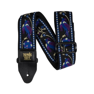 Sangle de guitare/basse Ernie Ball - Jacquard classique - Faisan agréable violet