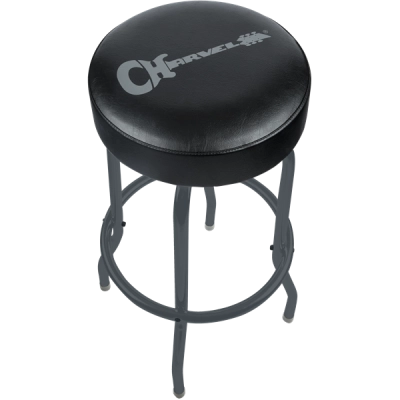 Tabouret de bar Charvel Guitars - 30 pouces - Noir avec logo