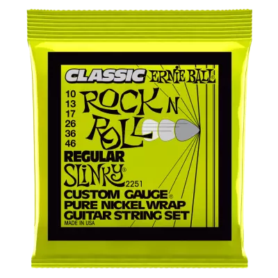 Ernie Ball - Slinky classique en nickel pur, taille 10-46