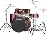Yamaha - Rydeen Batterie 5 pièces (22, 10, 12, 16, SD) avec accessoires - Bordeaux pailleté