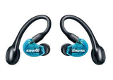 Shure - Écouteurs sans fil à isolation phonique AONIC 215, 2e génération - Bleu