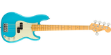 Fender - American Professional II Precision Bass V, touche en érable - Bleu Miami