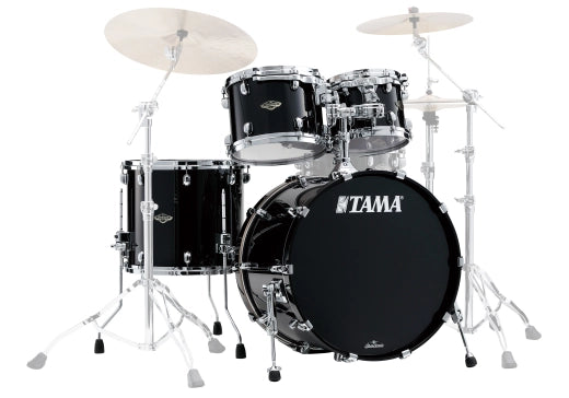 Tama - Starclassic Walnut/Birch 4-Piece Shell Pack (22,10,12,16) - Piano Black