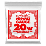 Corde simple pour guitare électrique Ernie Ball, filée en nickel, .020
