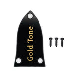 Gold Tone - Triangle Truss Rod Cover with Black Screws