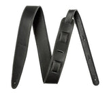 Sangle de guitare Fender en cuir artisanal de 5 cm (2 pouces) - Noire