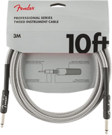 Fender - Professional Series Instrument Cable, 10, White Tweed