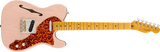 Fender - American Professional II Telecaster Thinline Édition Limitée, Touche en Érable avec Étui - Coque Transparente Rose