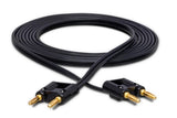 Hosa - Speaker Cable, Hosa Dual Banana to Same, Black Zip, 50 ft